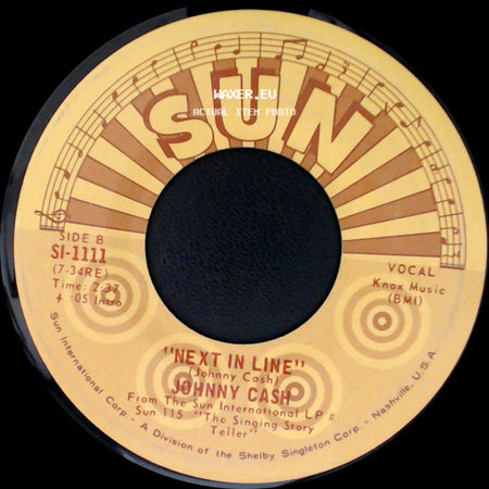 Johnny Cash - Rock Island Line / Next In Line side B