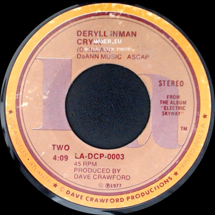 Deryll Inman - All The Love / Cryin' side B