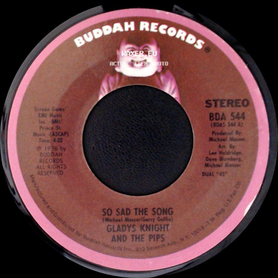 Gladys Knight And The Pips - So Sad The Song - Inst. Theme / So Sad The Song side B