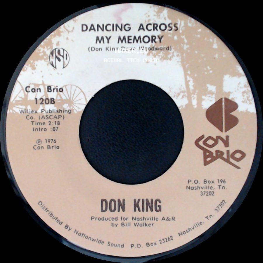 Don King - Dancing Across My Memory / She's The Girl Of My Dreams side A