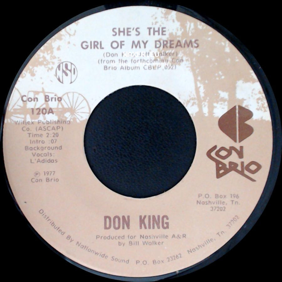 Don King - Dancing Across My Memory / She's The Girl Of My Dreams side B