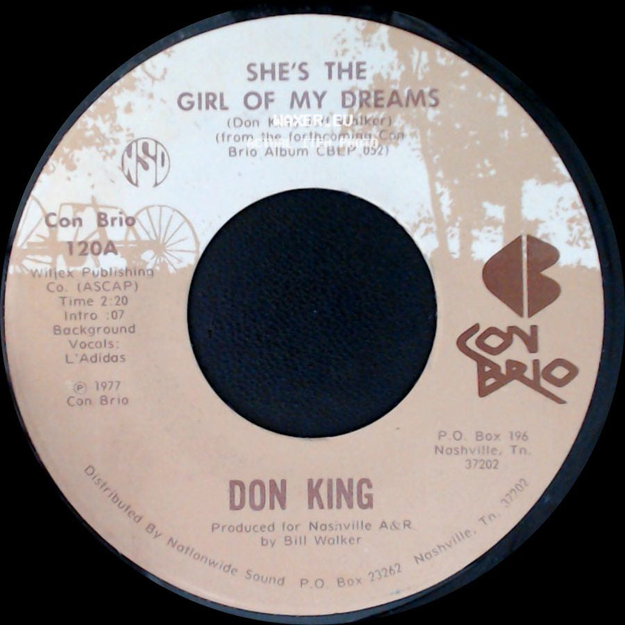 Don King - She's The Girl Of My Dreams / Dancing Across My Memory side A