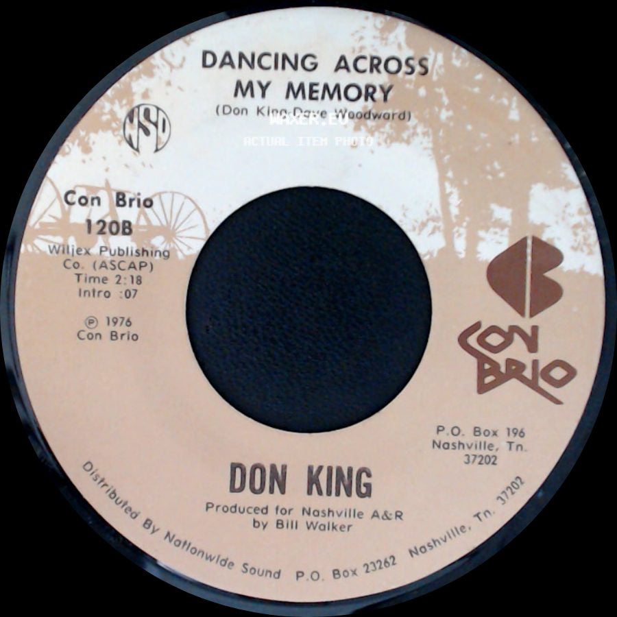 Don King - She's The Girl Of My Dreams / Dancing Across My Memory side B