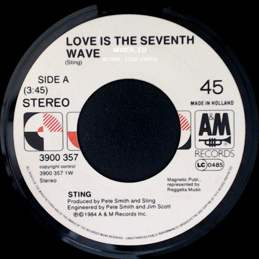 Sting - Love Is The Seventh Wave / Consider Me Gone (Live Mix) side A