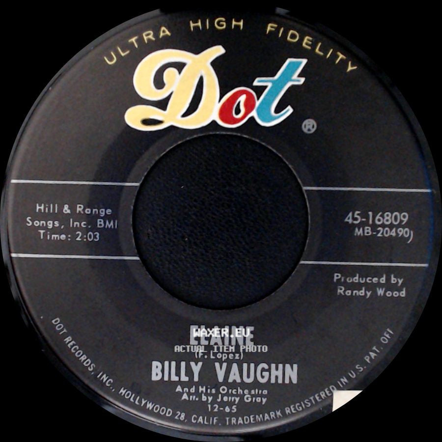 Billy Vaughn - Elaine / Michelle side A