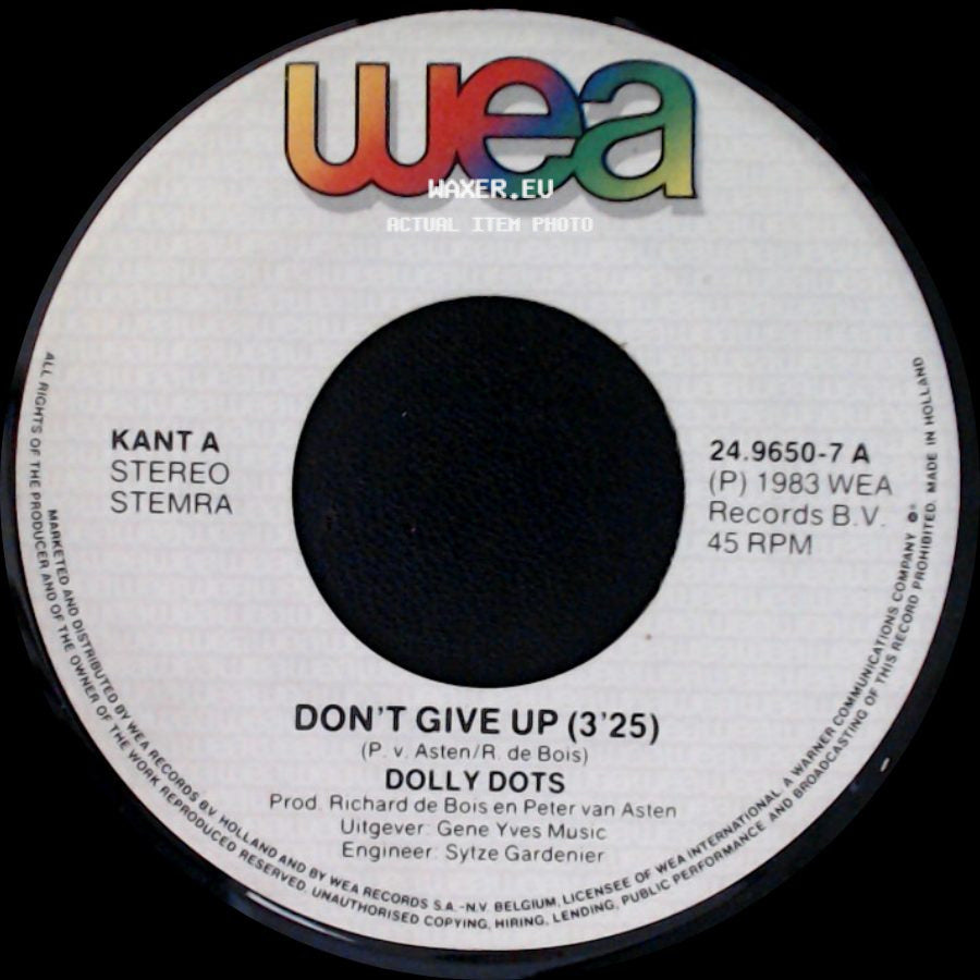 Dolly Dots - Don't Give Up (3'25) / I Don't Wanna Loose Ya side A