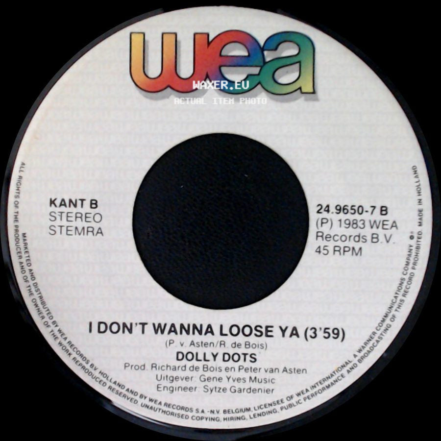 Dolly Dots - Don't Give Up (3'25) / I Don't Wanna Loose Ya side B