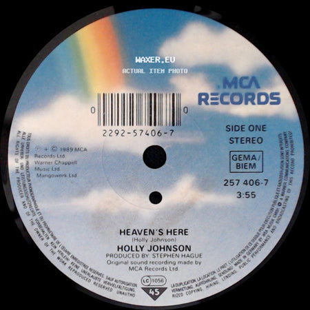 Holly Johnson - Heaven's Here / Hollelujah side A