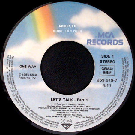 One Way - Let's Talk - Part 1 / Let's Talk - Part 2 side A