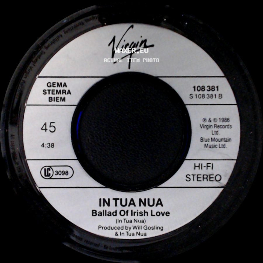 In Tua Nua - Seven Into The Sea / Ballad Of Irish Love side B