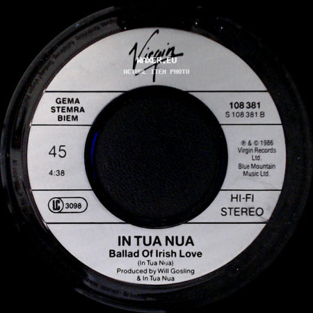 In Tua Nua - Seven Into The Sea / Ballad Of Irish Love side B