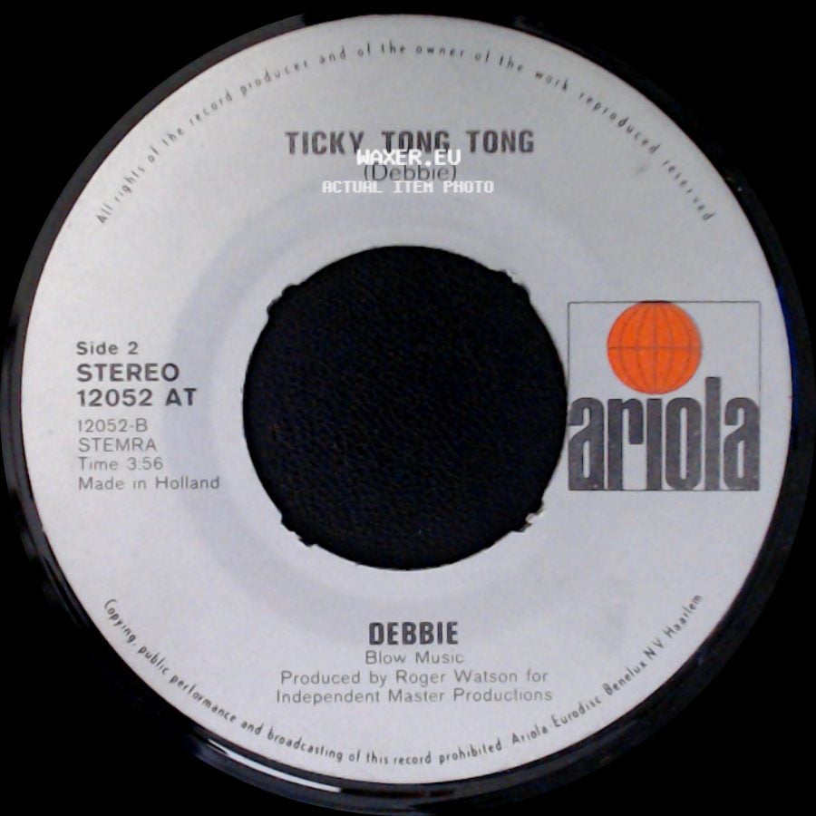 Debbie - Everybody Join Hands / Ticky Tong Tong side B