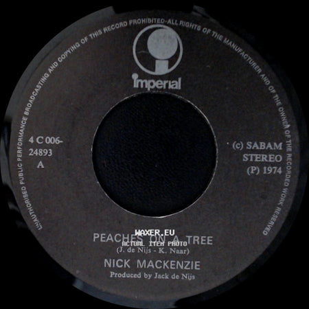 Nick Mackenzie - What Can I Do / Peaches On A Tree side B