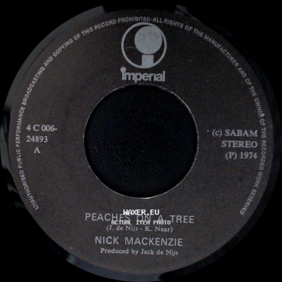 Nick Mackenzie - What Can I Do / Peaches On A Tree side B