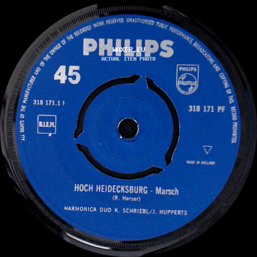 Harmonica Duo K. Schriebi/J. Hupperts - Hoch Heidecksburg - Marsch / Schnee Walzer side A