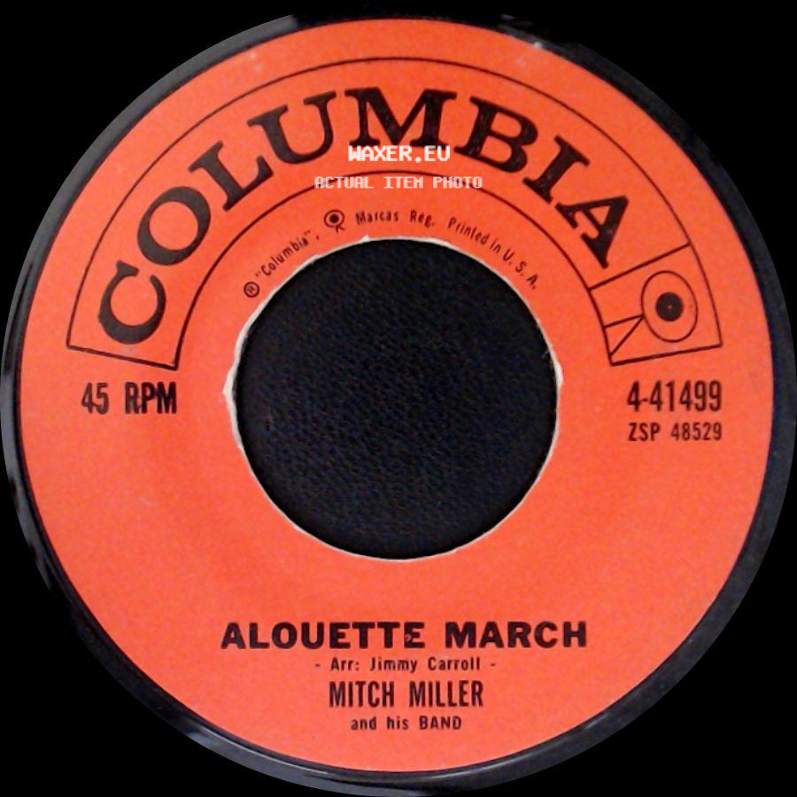 Mitch Miller And The Kids From "The Sound Of Music" And The Sing-Along Chorus / Mitch Miller And His Band - Do-Re-Mi / Alouette March side B