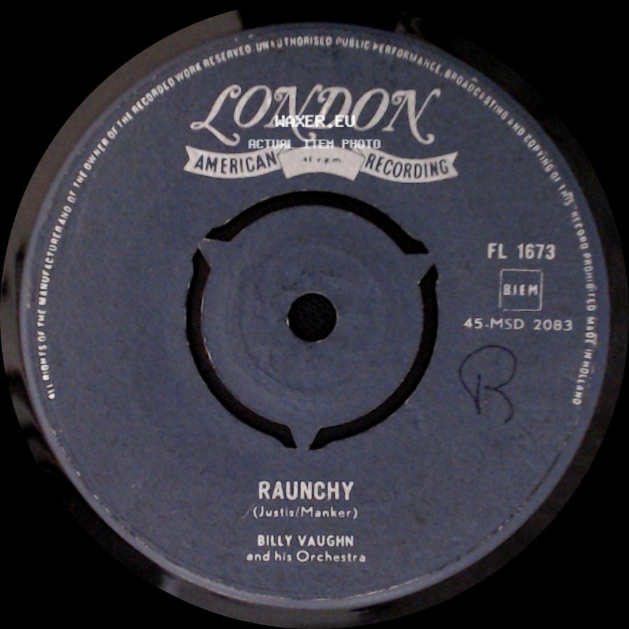 Billy Vaughn And His Orchestra - Raunchy / Sail Along Silvery Moon side A