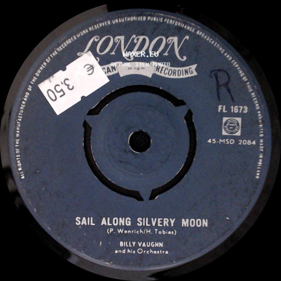 Billy Vaughn And His Orchestra - Raunchy / Sail Along Silvery Moon side B