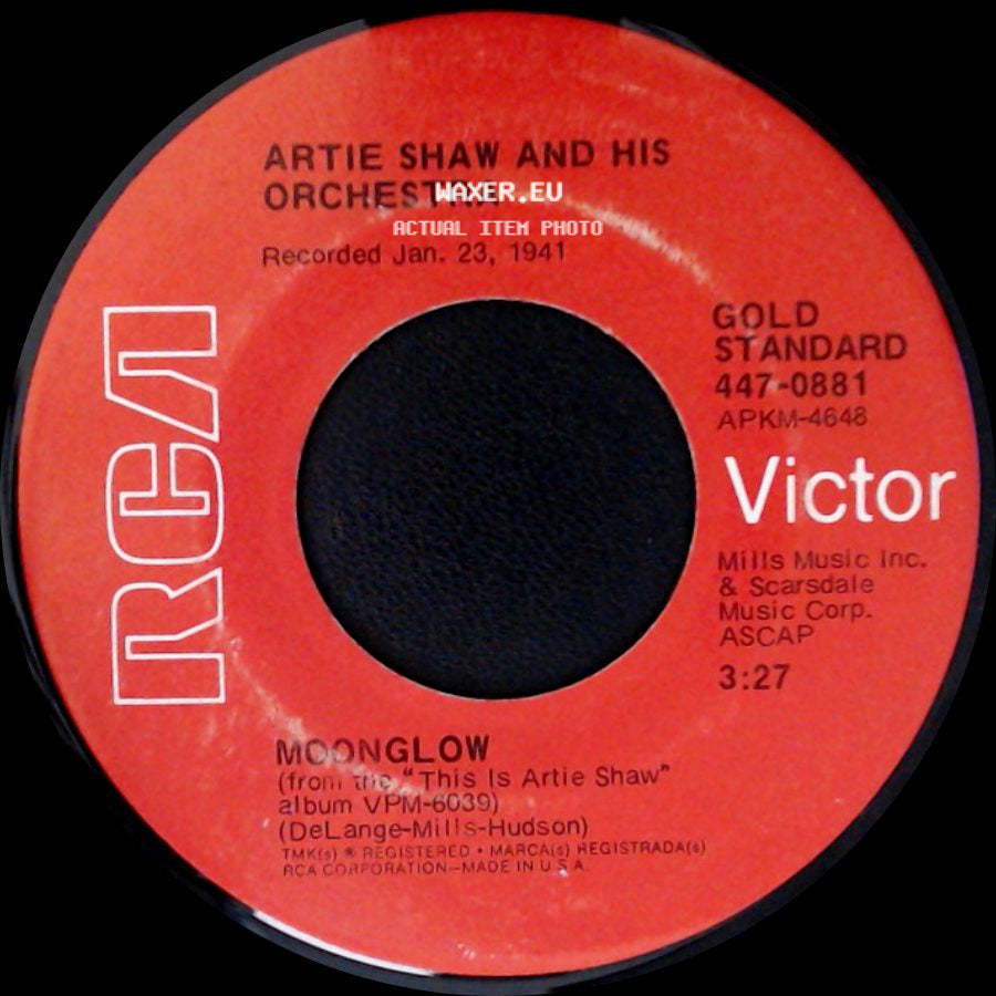 Artie Shaw And His Orchestra - Moonglow / All The Things You Are side A