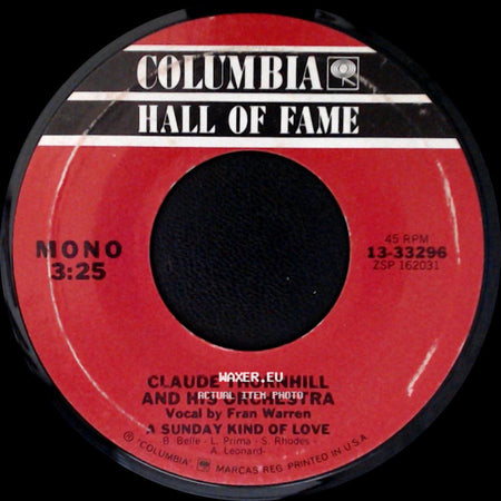 Claude Thornhill And His Orchestra - A Sunday Kind Of Love / Snowfall side A