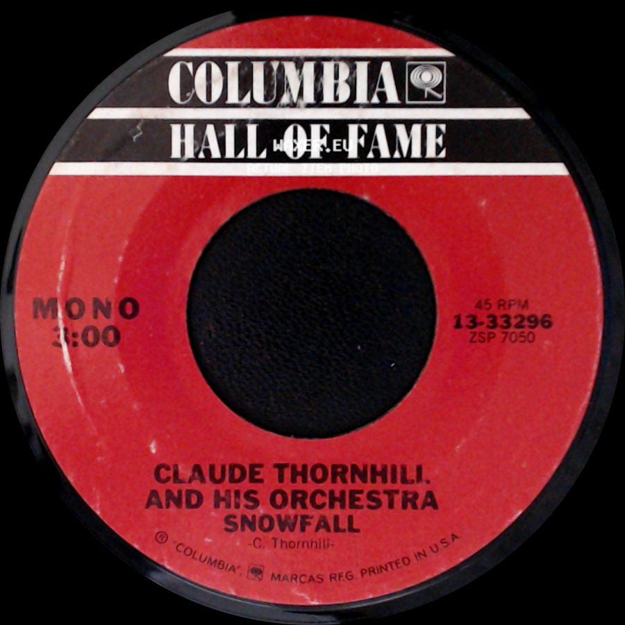 Claude Thornhill And His Orchestra - A Sunday Kind Of Love / Snowfall side B