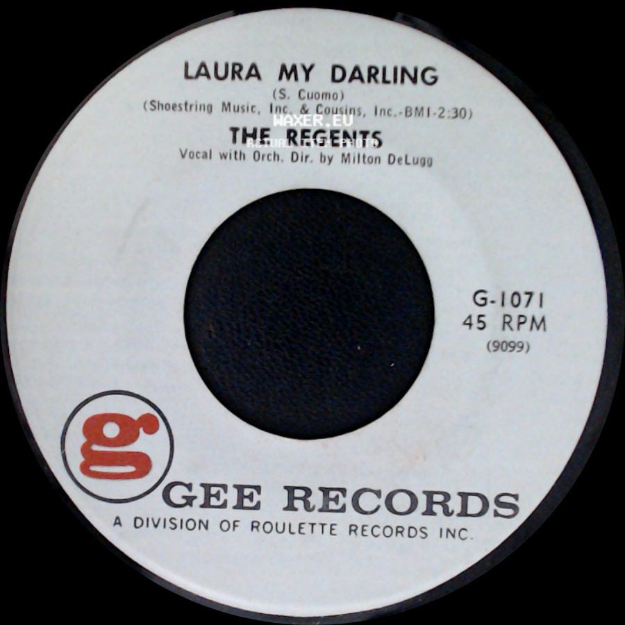 The Regents - Runaround / Laura My Darling side B