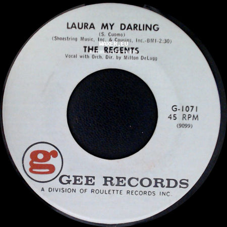 The Regents - Runaround / Laura My Darling side B