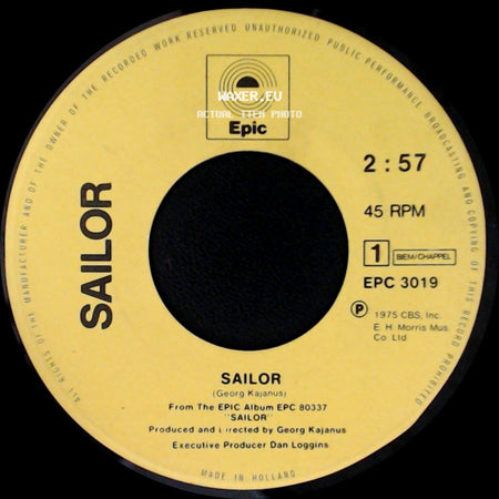 Sailor - Blame It On The Soft Spot / Sailor side B