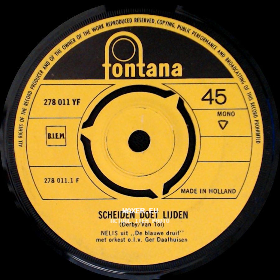 Nelis - Overschotje / Scheiden Doet Lijden side B