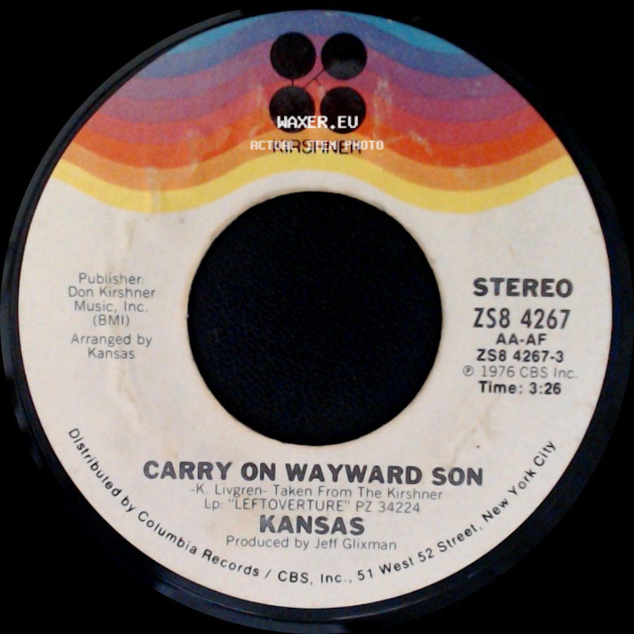 Kansas - Questions Of My Childhood / Carry On Wayward Son side B