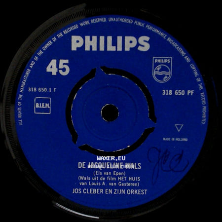 Jos Cleber En Zijn Orkest - De Jacqueline Wals / Moon River side A