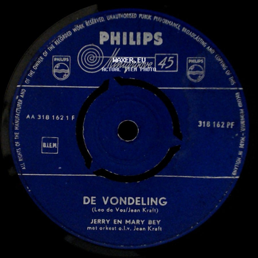 Jerry En Mary Bey - De Vondeling / Vergelding side A