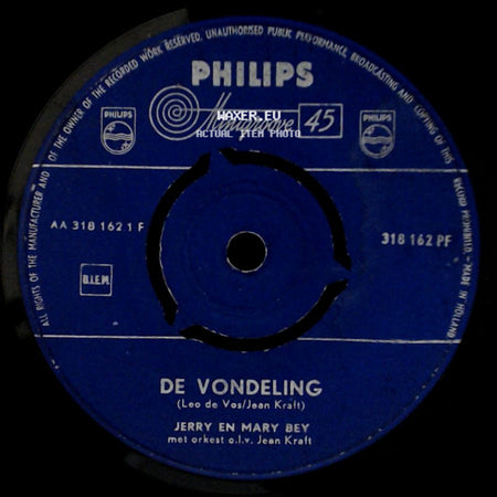 Jerry En Mary Bey - De Vondeling / Vergelding side A