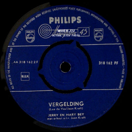 Jerry En Mary Bey - De Vondeling / Vergelding side B
