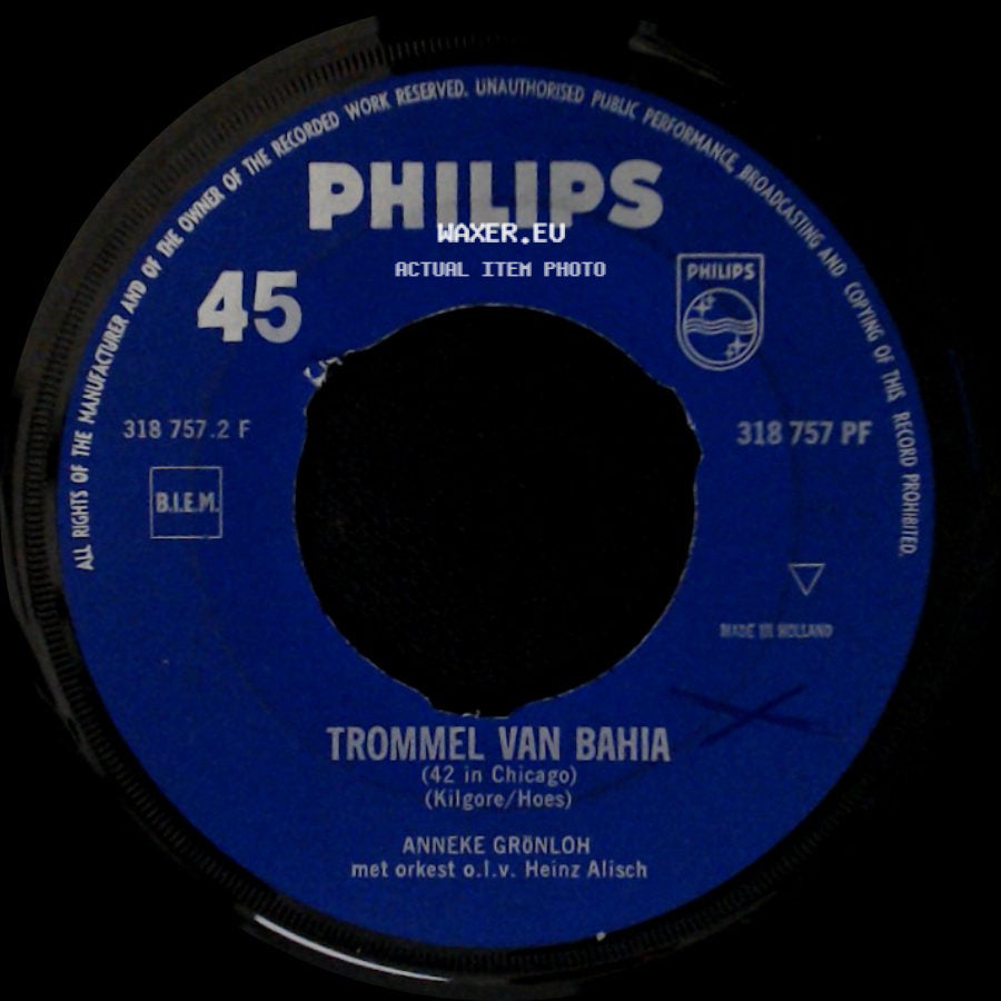 Anneke Gr"Nloh - Trommel Van Bahia (42 In Chicago) / Trommel Van Bahia side A