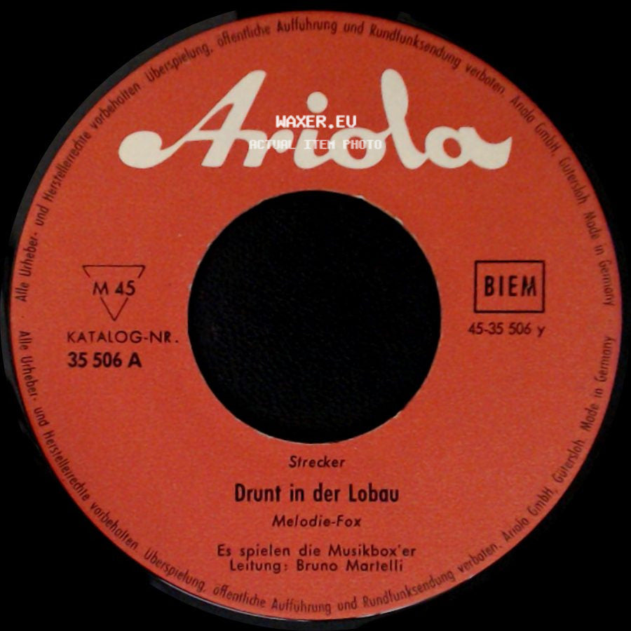 Strecker / H. Frantzen - Drunt In Der Lobau / Es War Einmal Ein Treuer Husar side A