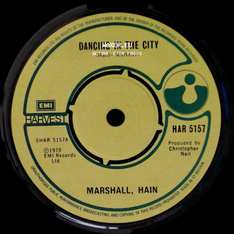 Marshall, Hain - Take My Number / Dancing In The City side B