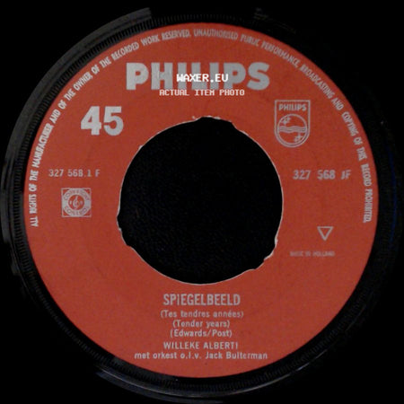 Willeke Alberti - Spiegelbeeld / Toen Je Me Kuste side A
