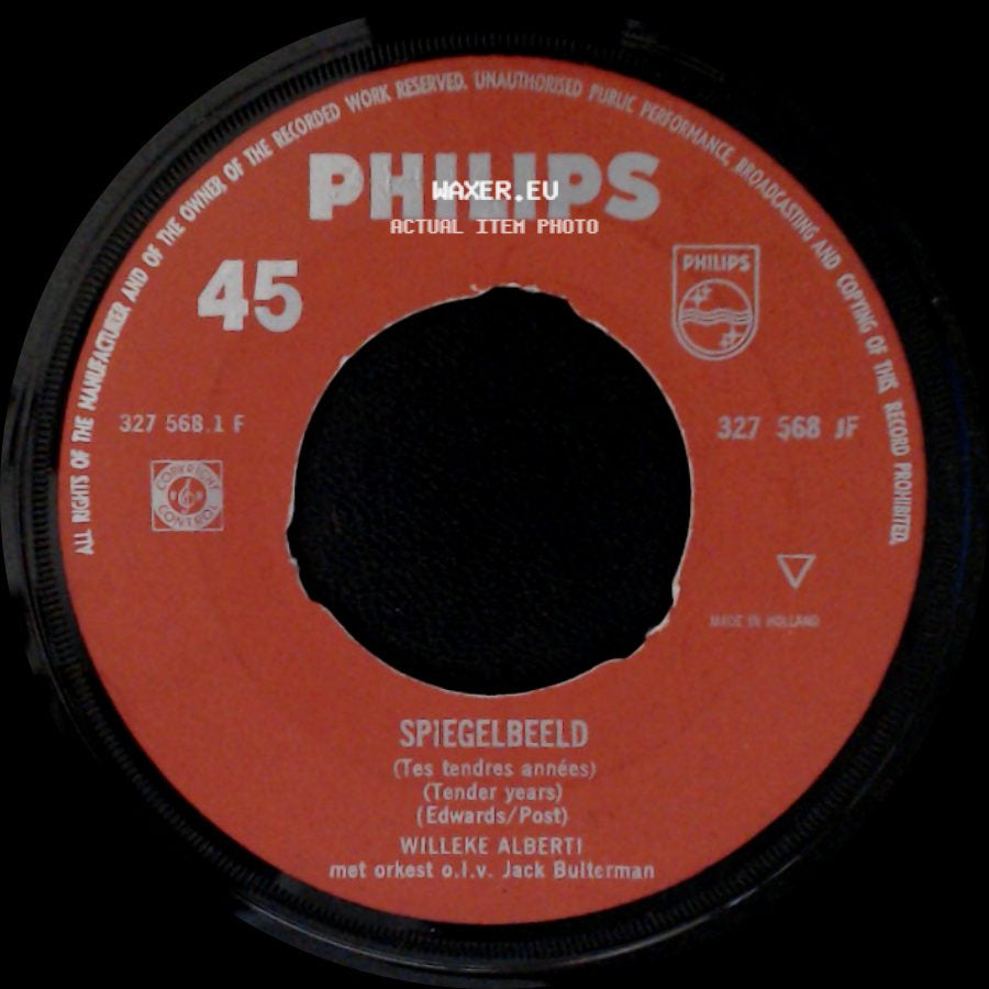 Willeke Alberti - Spiegelbeeld / Toen Je Me Kuste side A