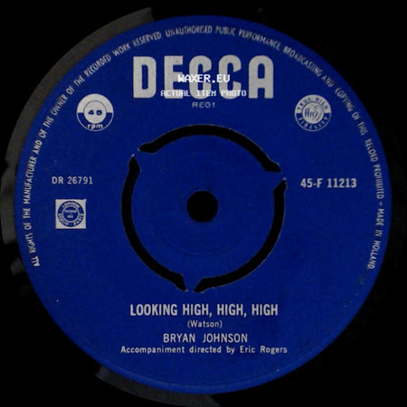 Bryan Johnson - Each Tomorrow / Looking High, High, High side B