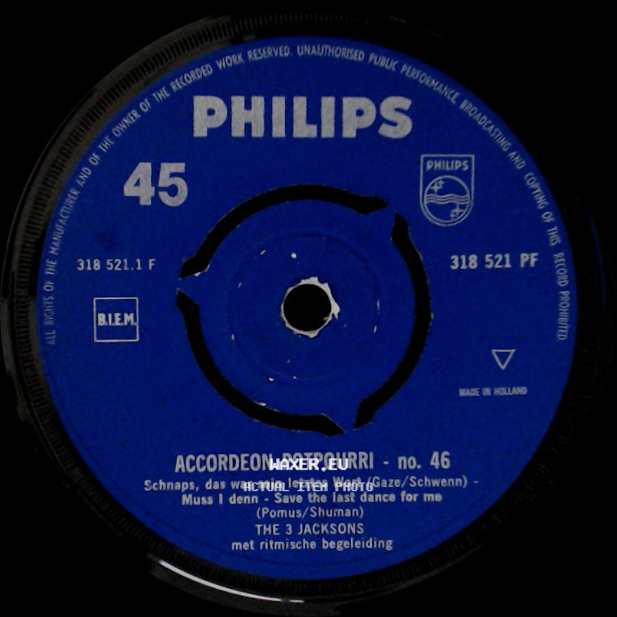The 3 Jacksons - Accordeon Potpourri - No. 46 / Accordéon Potpourri - No. 46 side B