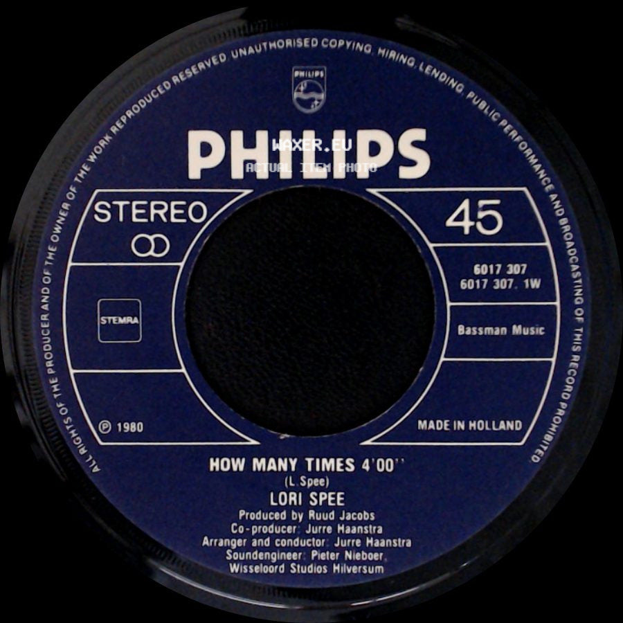 Lori Spee - How Many Times / Behind Those Eyes side A