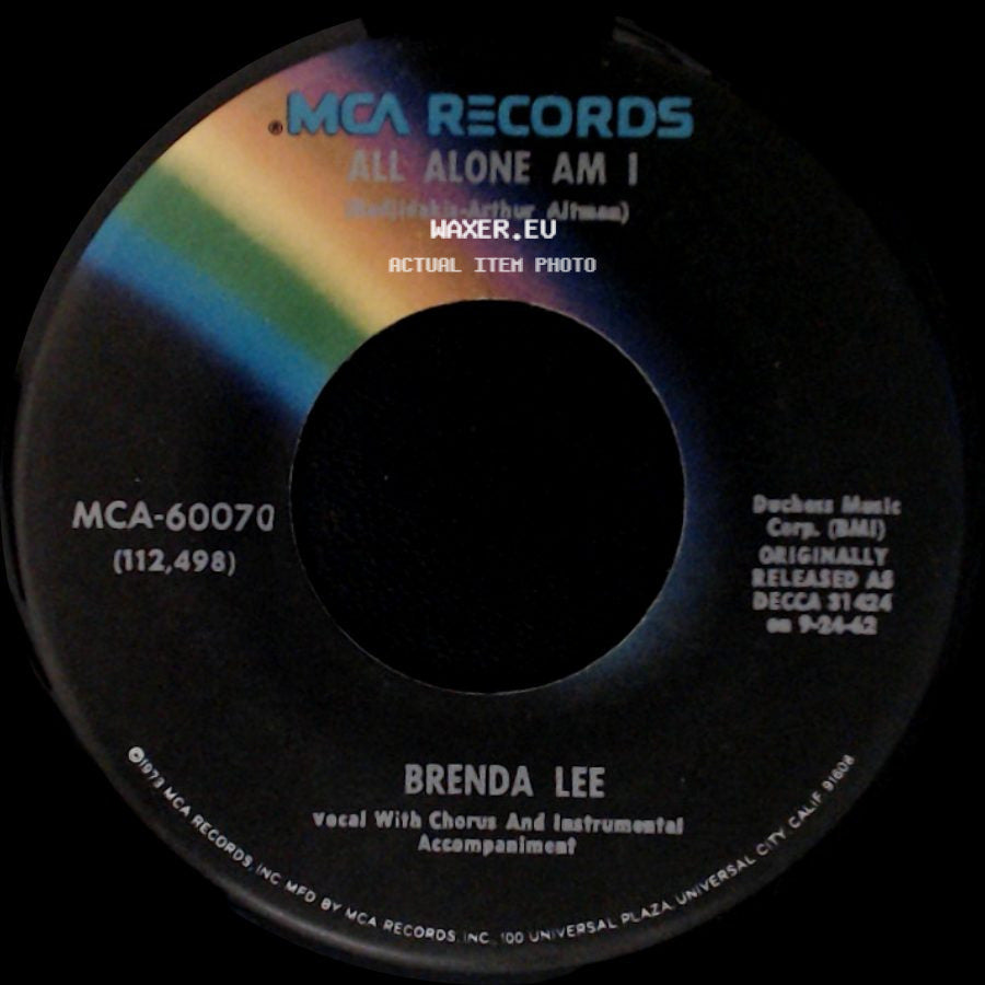 Brenda Lee - I'm Sorry / All Alone Am I side B