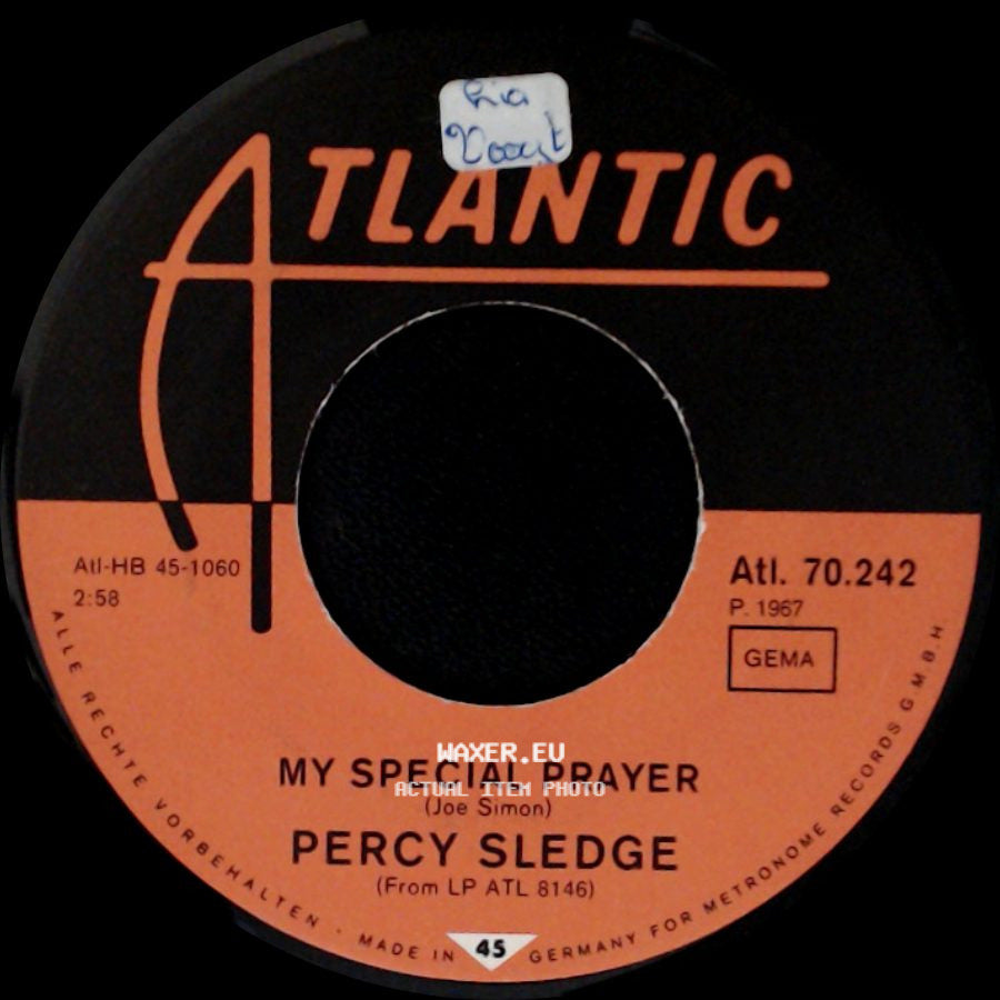 Percy Sledge - Pledging My Love / My Special Prayer side B