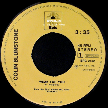 Colin Blunstone - Weak For You / Keep The Curtains Closed Today side A