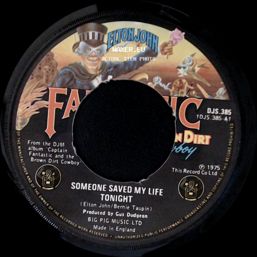 Elton John - House Of Cards / Someone Saved My Life Tonight side B