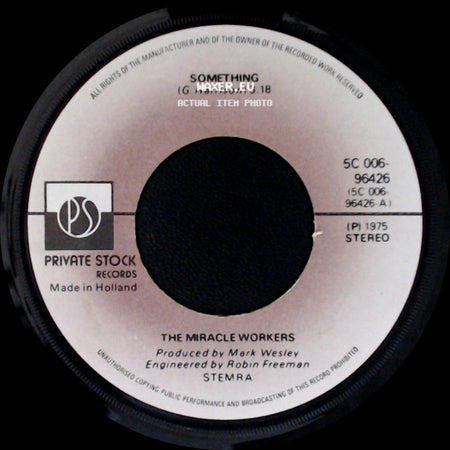 The Miracle Workers - Time Out / Something side B
