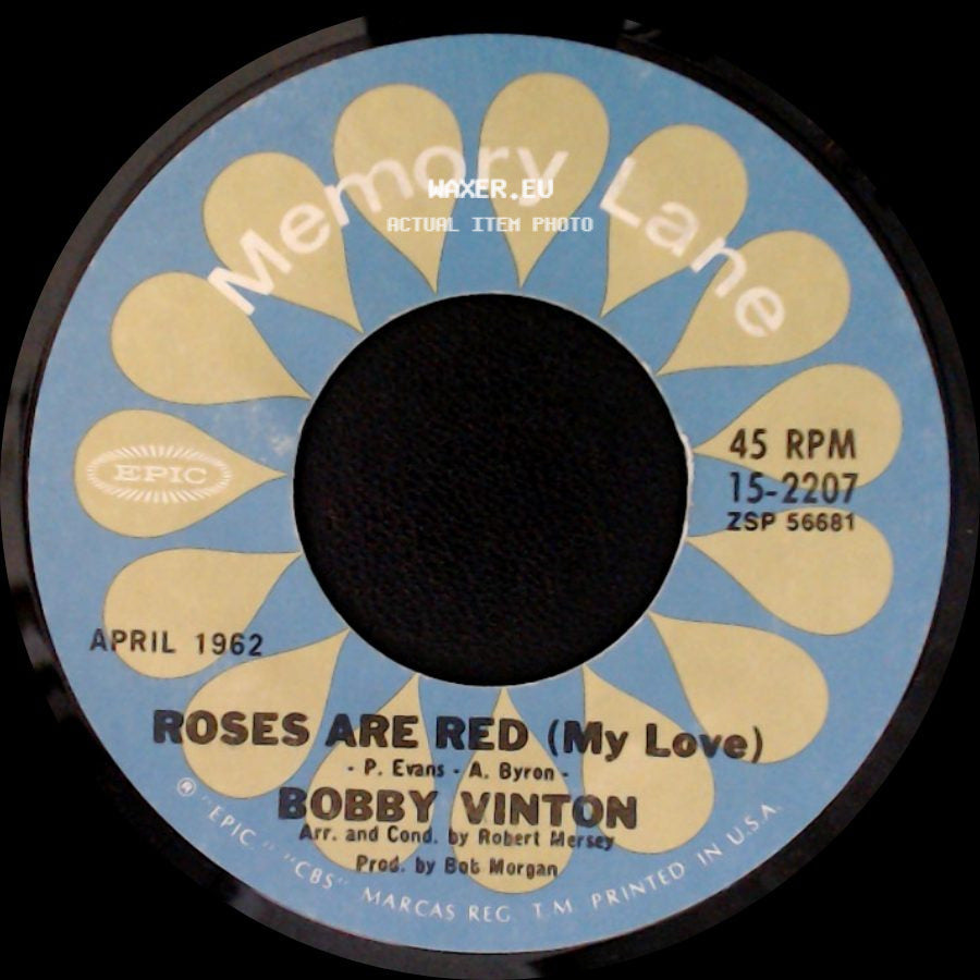 Bobby Vinton - Roses Are Red (My Love) / Rain Rain Go Away side A