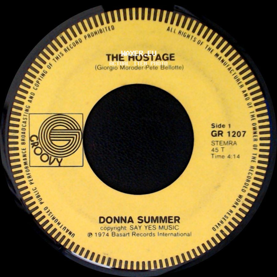 Donna Summer - The Hostage / Let's Work Together Now side A