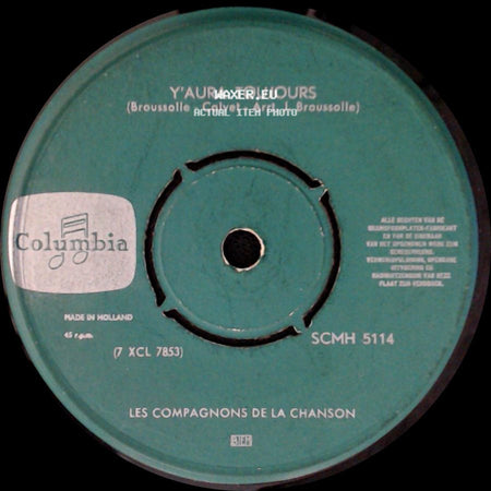 Les Compagnons De La Chanson - Un Mexicain / Y'aura Toujours side B